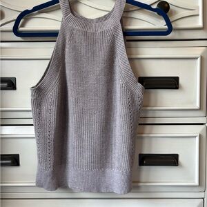 Gentle Fawn Grey/ Lavender Knit Tank